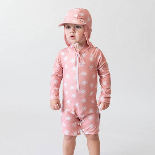 Bare & Boho Swim Onesie - Sunshine Pink