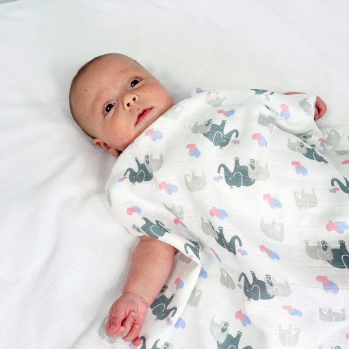 CLEARANCE MuslinZ Bamboo/Organic Cotton Muslin Swaddle