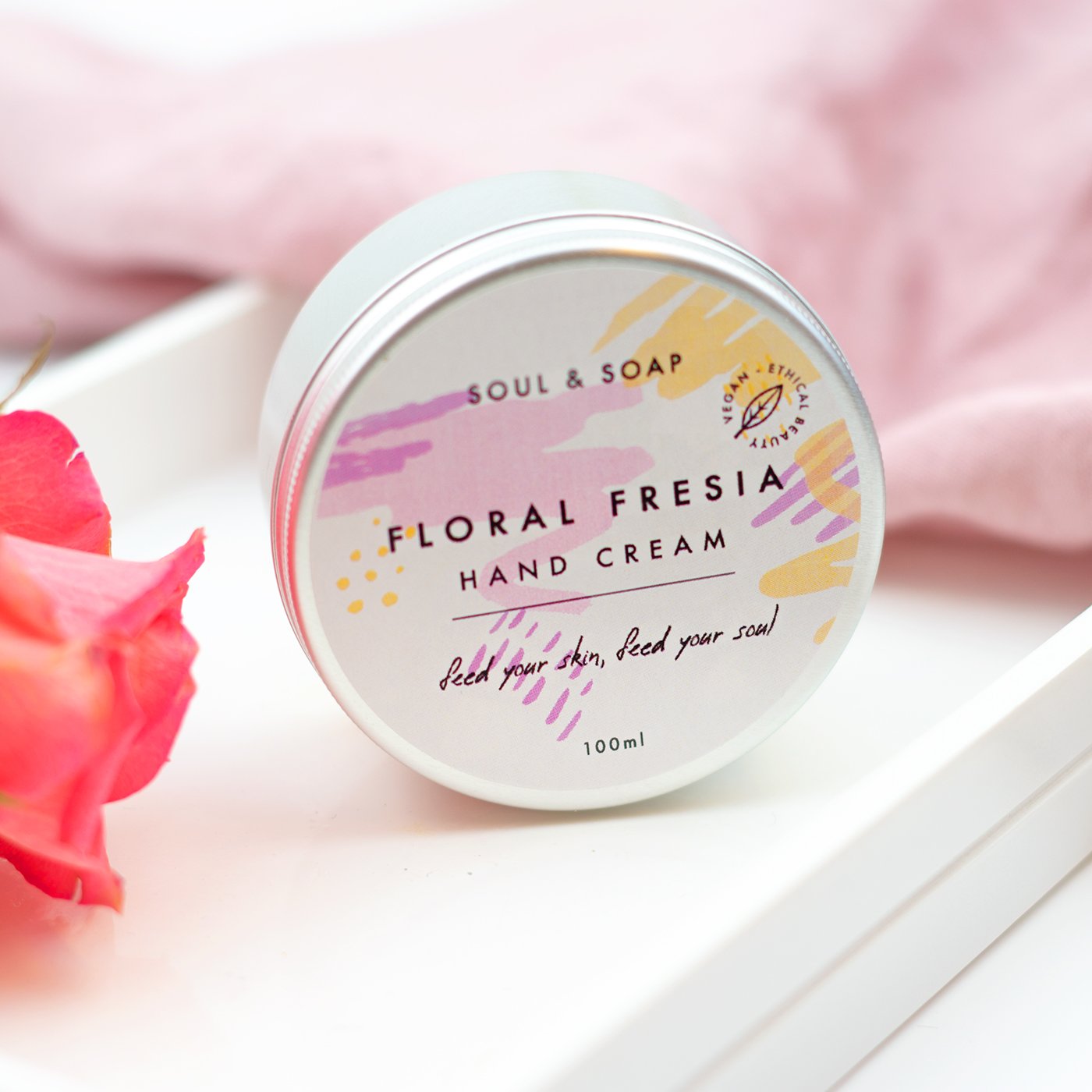 Soul & Soap Floral Freesia Moisturising Hand Cream