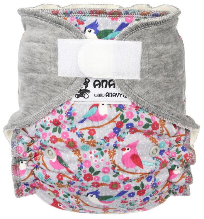 CLEARANCE Anavy Onesize Fitted Nappy - Hook & Loop