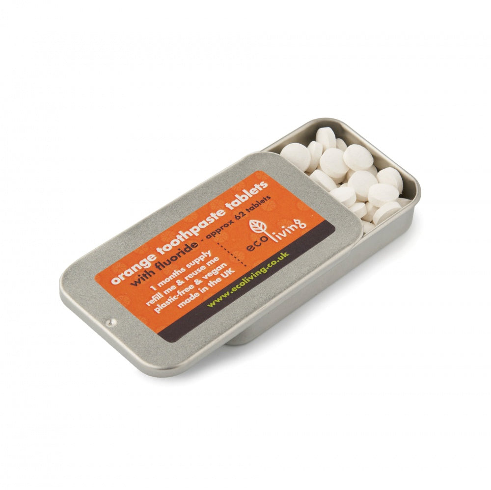 Eco Living Toothpaste Tablets Tin With Fluoride