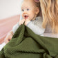 Disana Organic Merino Knitted Baby Blanket - Honeycomb